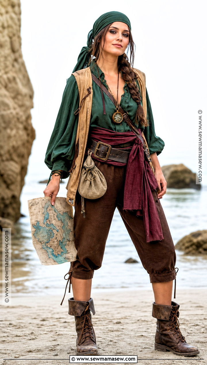 Green Sea Pirate Costume - 35 easy pirate costume ideas