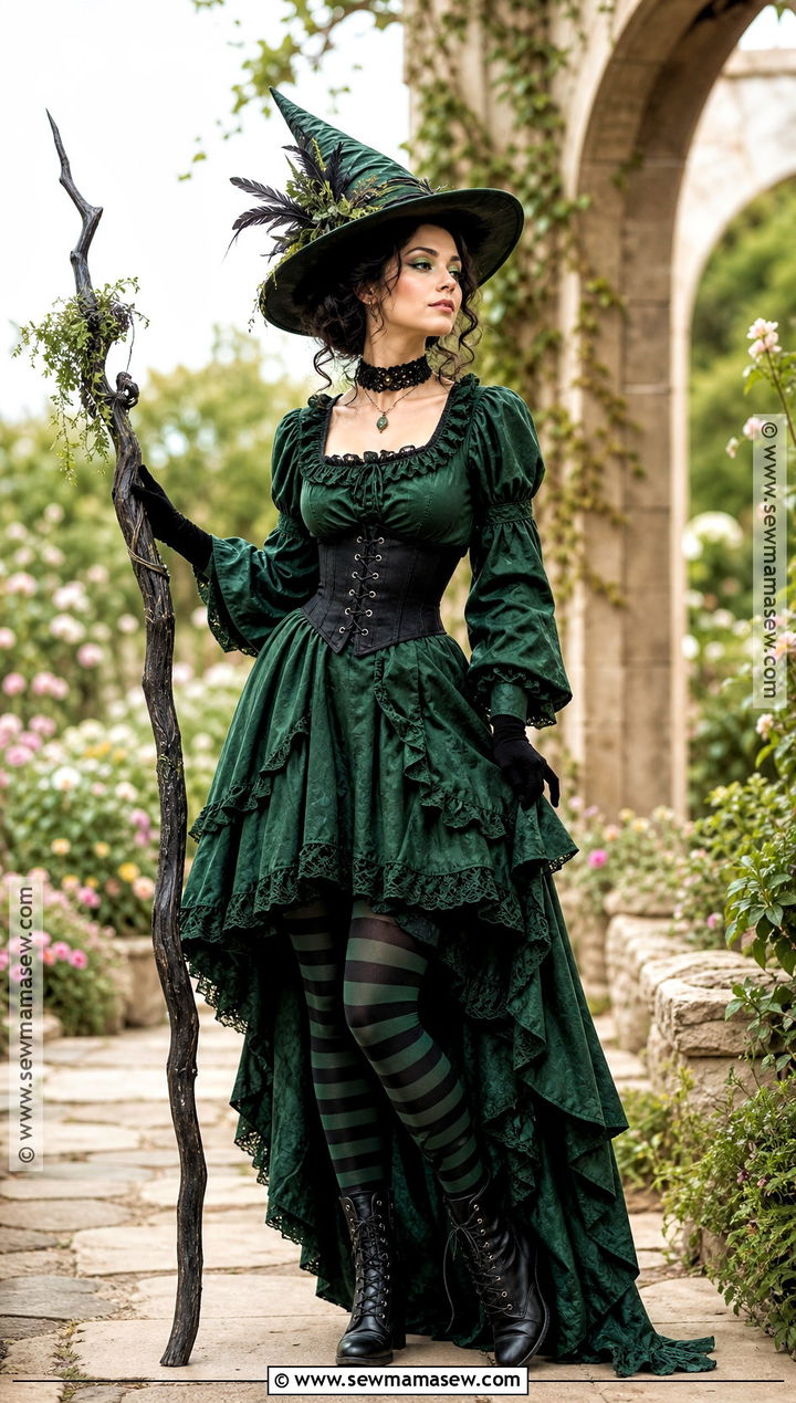 Green Storybook Witch Costume - 40 witch costumes for women