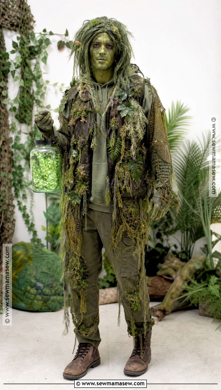 Green Swamp Monster Costume - 35 green halloween costumes