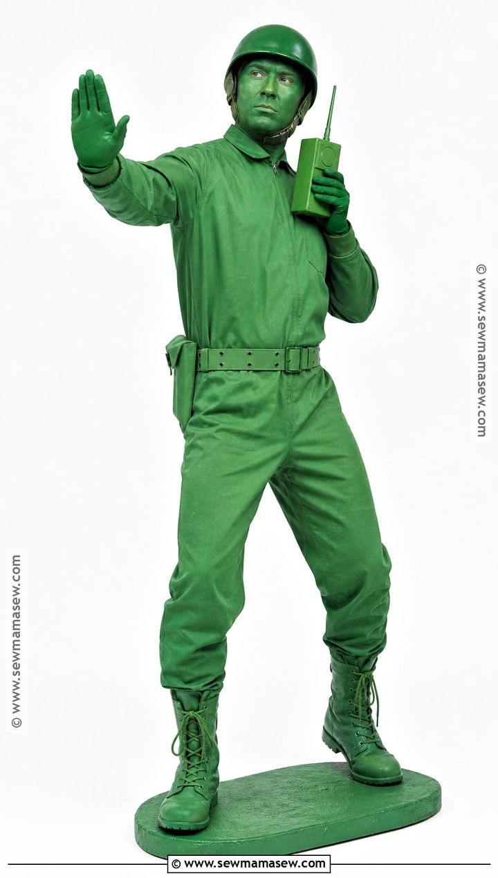 Green Toy Soldier Army Costume - 40 army costume ideas
