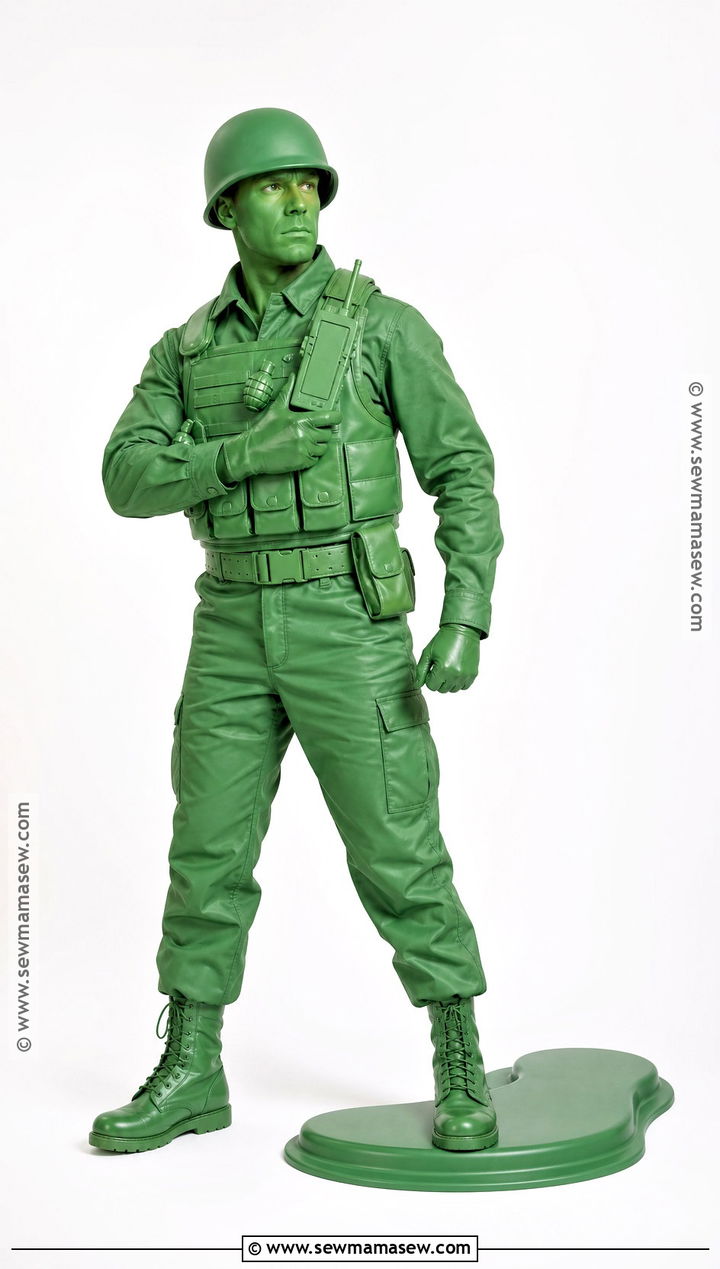 Green Toy Soldier Military Costume - 35 military costume ideas