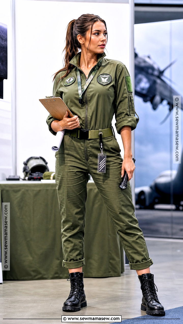 Green Utility Jumpsuit Army Costume - 35 army costume ideas for women