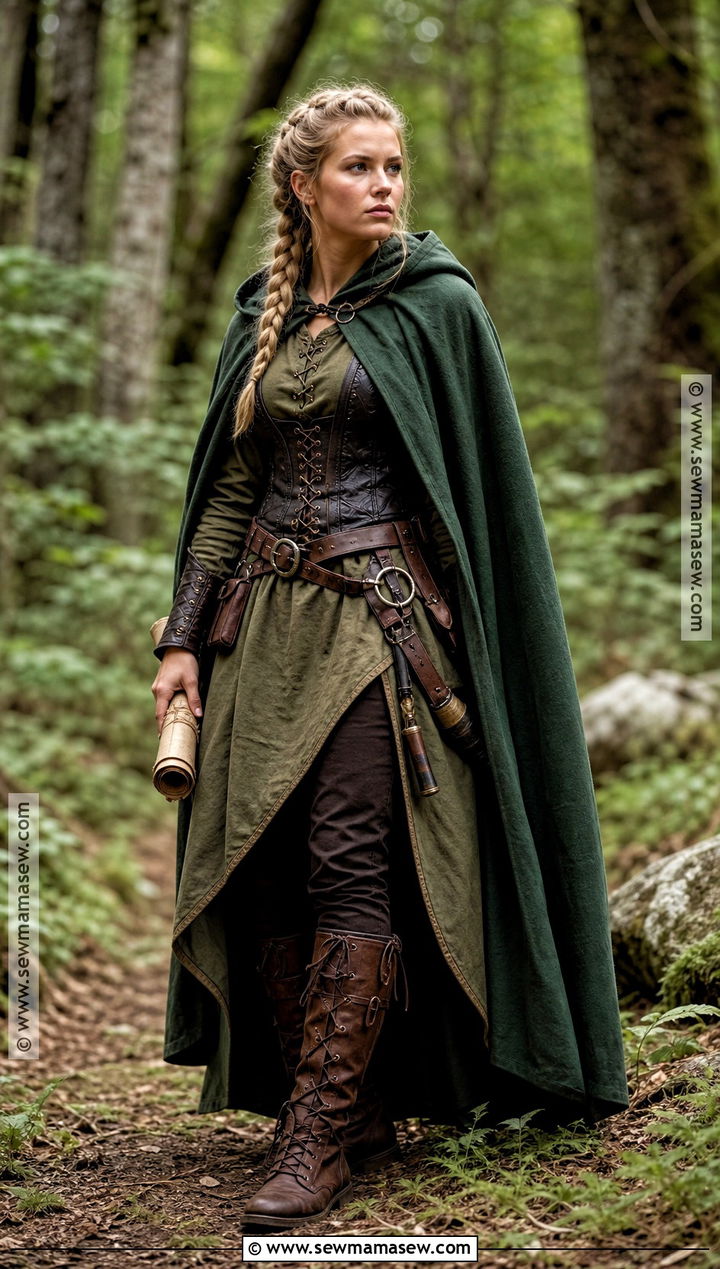 Green Viking Huntress Costume - 35 viking costume ideas for females