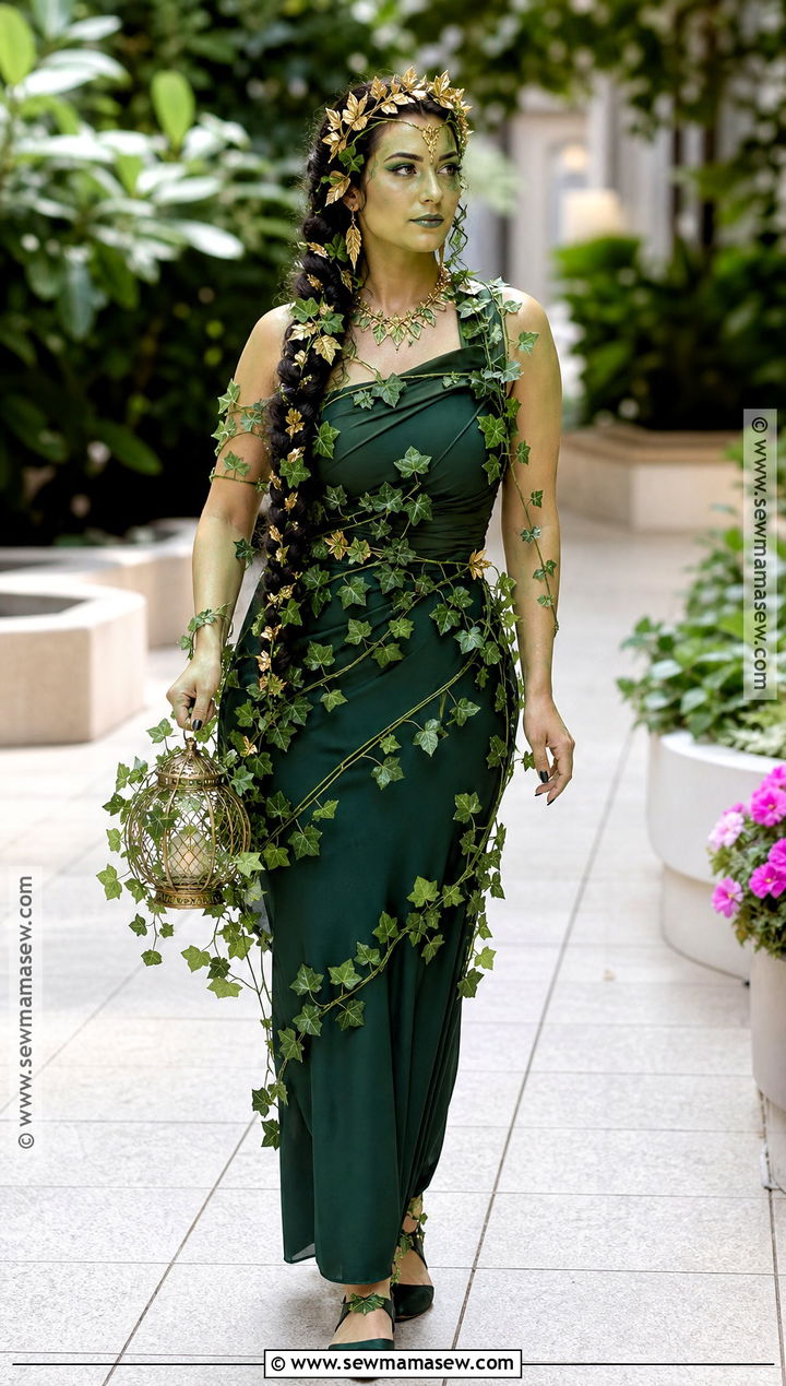 Green Vine Persephone Costume - 40 Persephone Costume Ideas