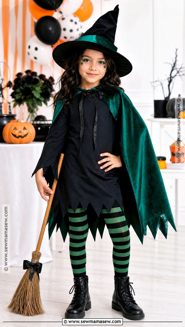 Green Wicked Witch Costume - 30 witch costumes for kids