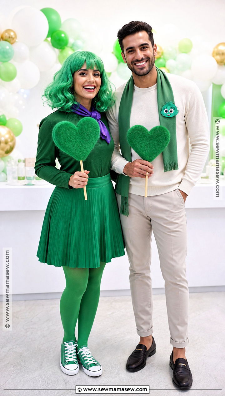 Green With Envy Couple Costume - 35 punny halloween costumes