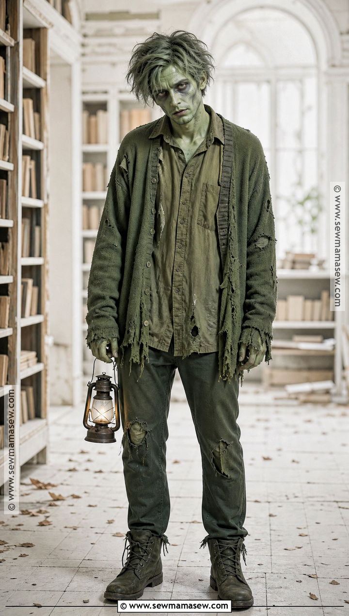 Green Zombie Costume - 35 green halloween costumes