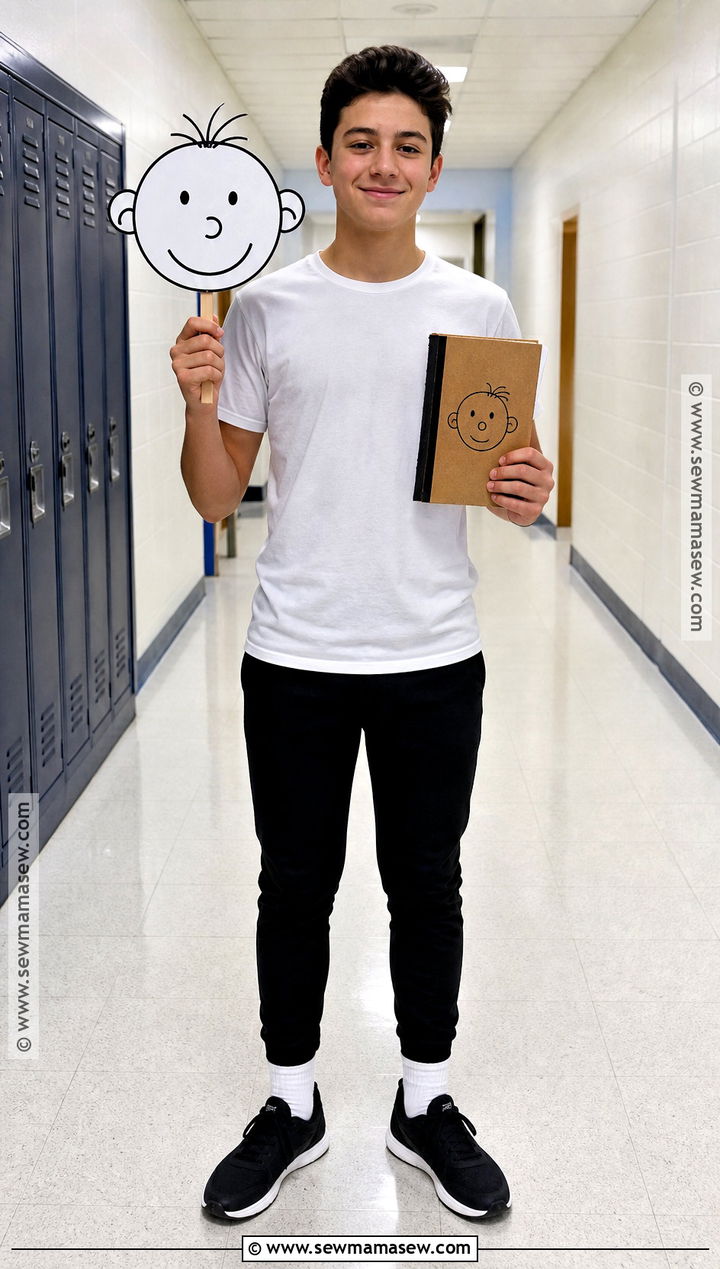 Greg Heffley Book Character Costume - 30 characters to dress up as for school ideas