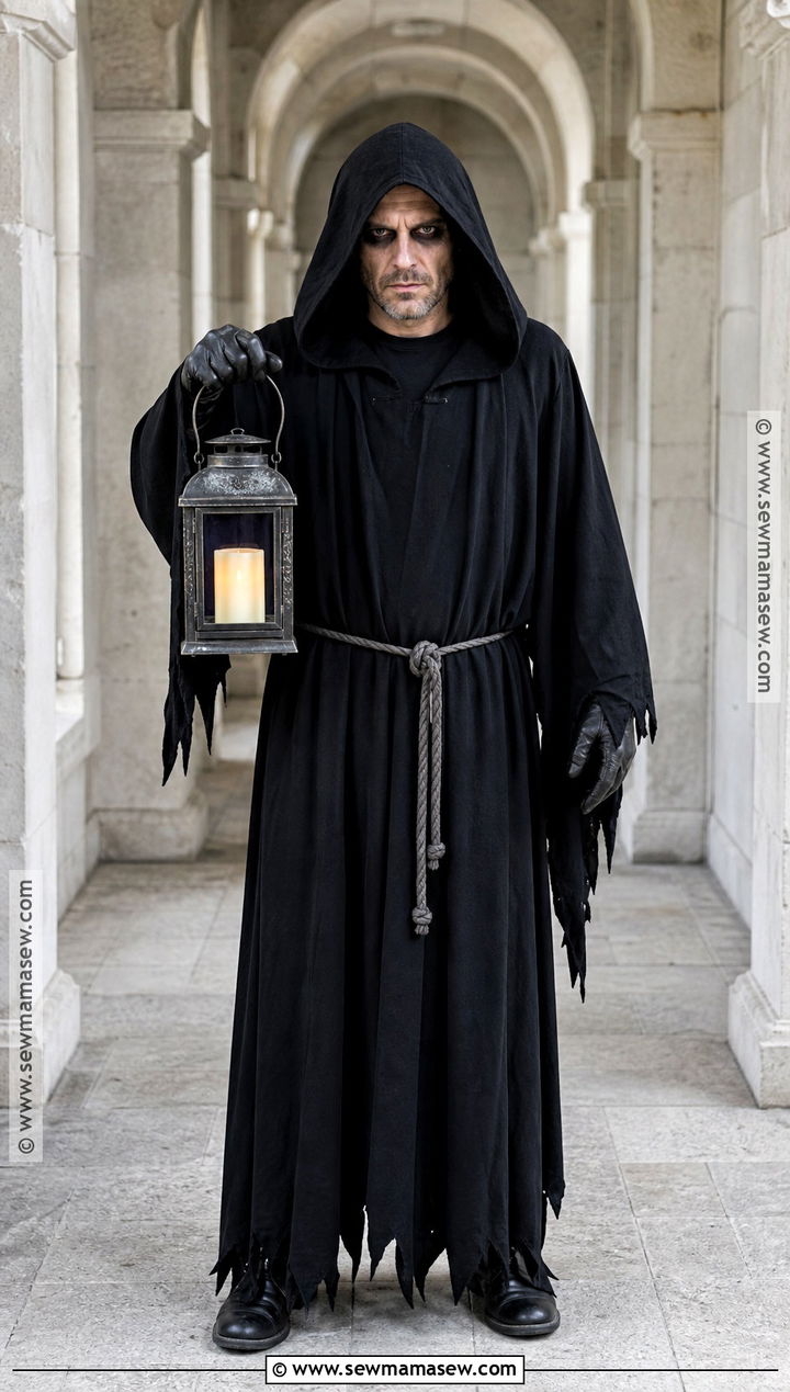 Grim Reaper Costume With Hooded Robe - 30 men's halloween costumes