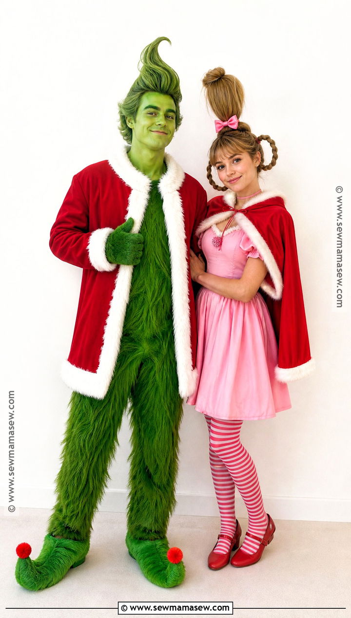 Grinch And Cindy Lou Who Couple Costume - 35 whoville costumes