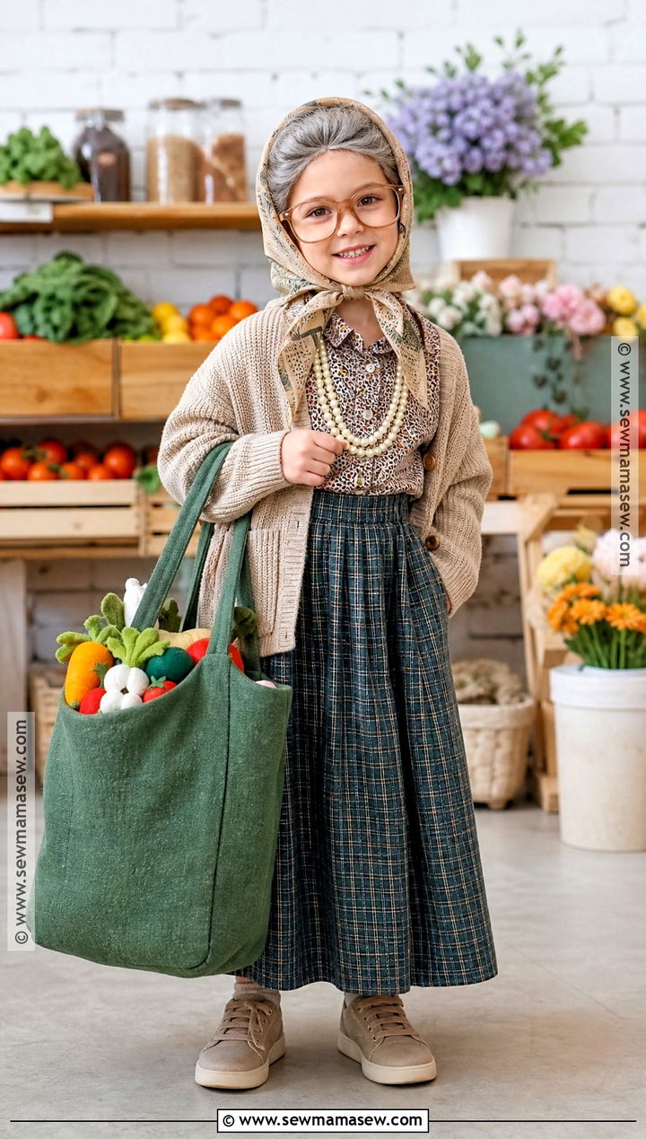 Grocery Shopping Grandma Old Lady Costume - 30 old lady costume ideas for kids