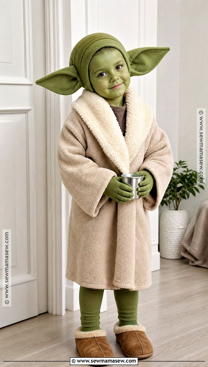 Grogu Costume With Beige Robe - 30 Easy Star Wars Costumes