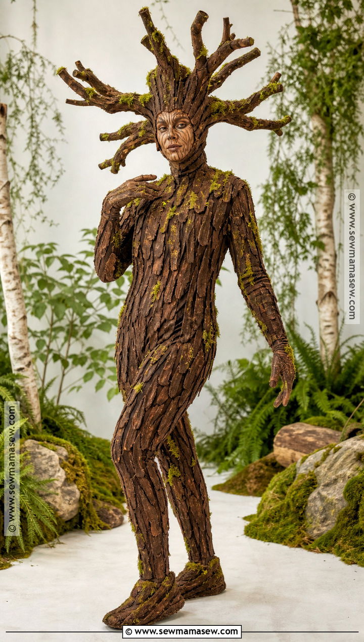 Groot Cosplay With Brown Bodysuit - 35 marvel cosplay ideas