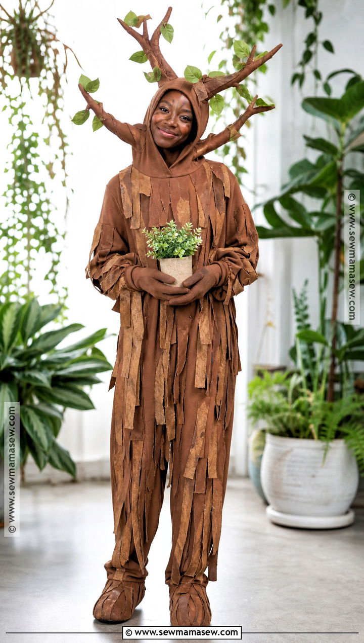 Groot Costume With Branch Headpiece - 30 marvel costume ideas