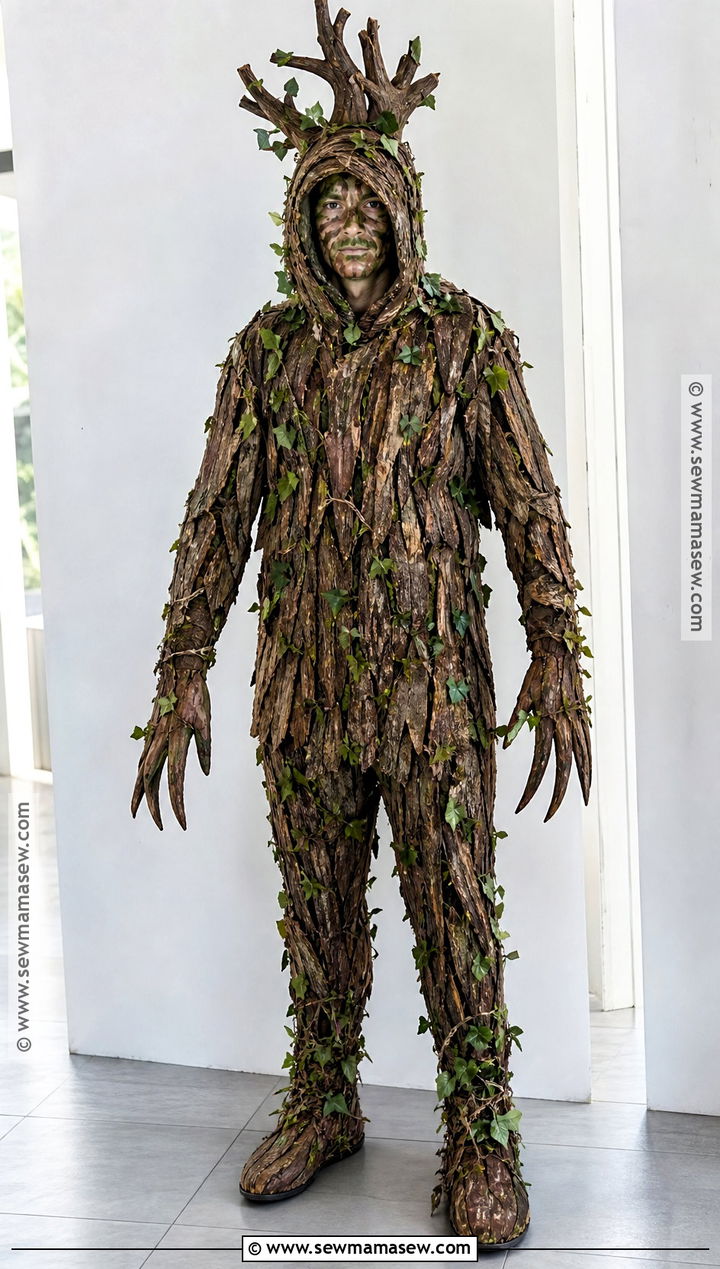 Groot Costume With Brown Tree Texture - 30 avengers costumes
