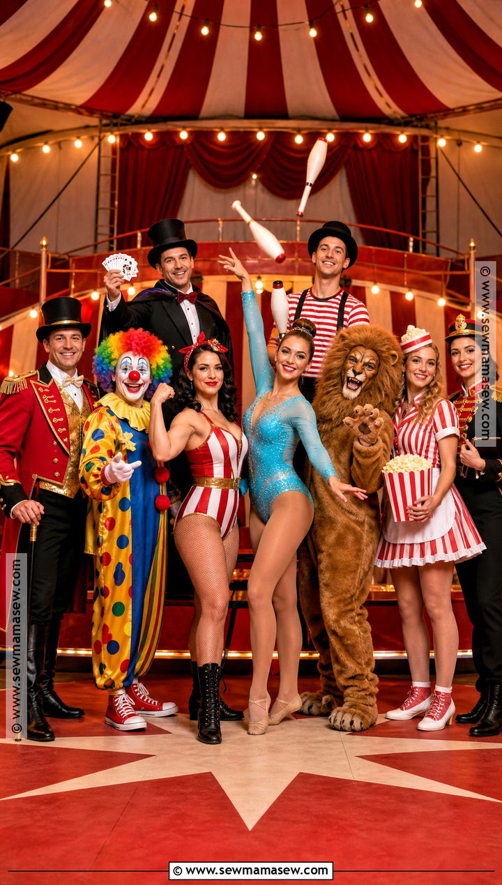 Group Circus Performer Costume - 30 circus costumes