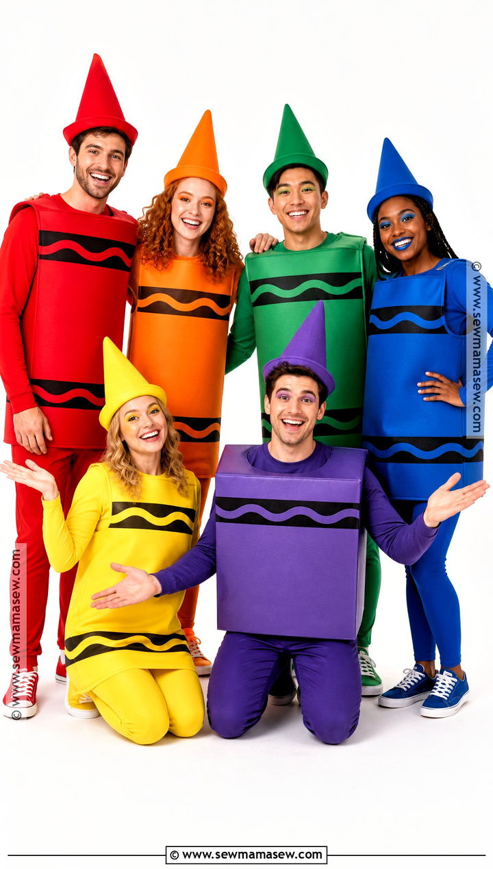 Group Crayon Box Costume - 50 costume ideas