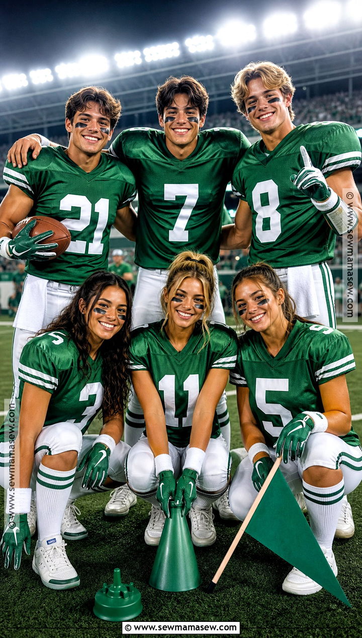 Group Football Team Costume - 35 football player costume ideas