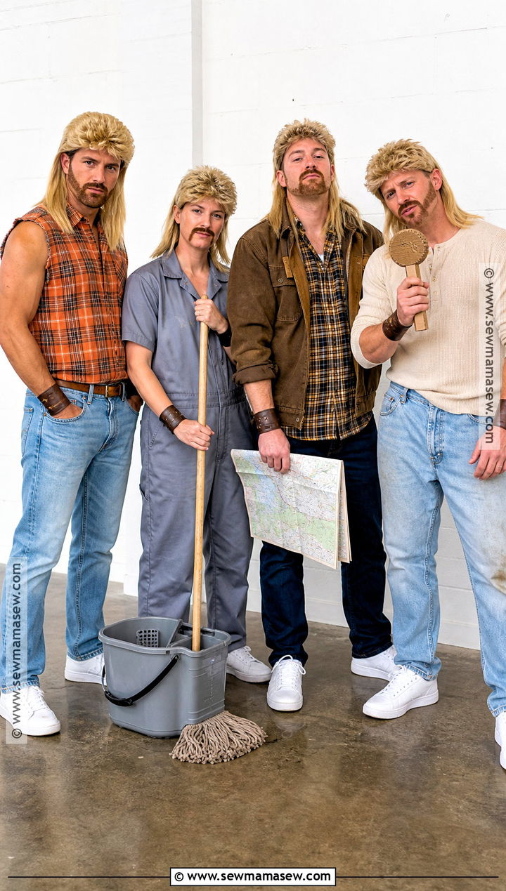 Group Joe Dirt Costume With Different Work Looks - 30 joe dirt costume ideas