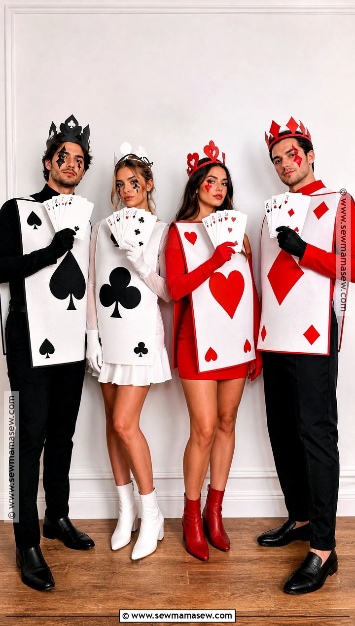 Group Playing Card Costume - 35 killer costume ideas