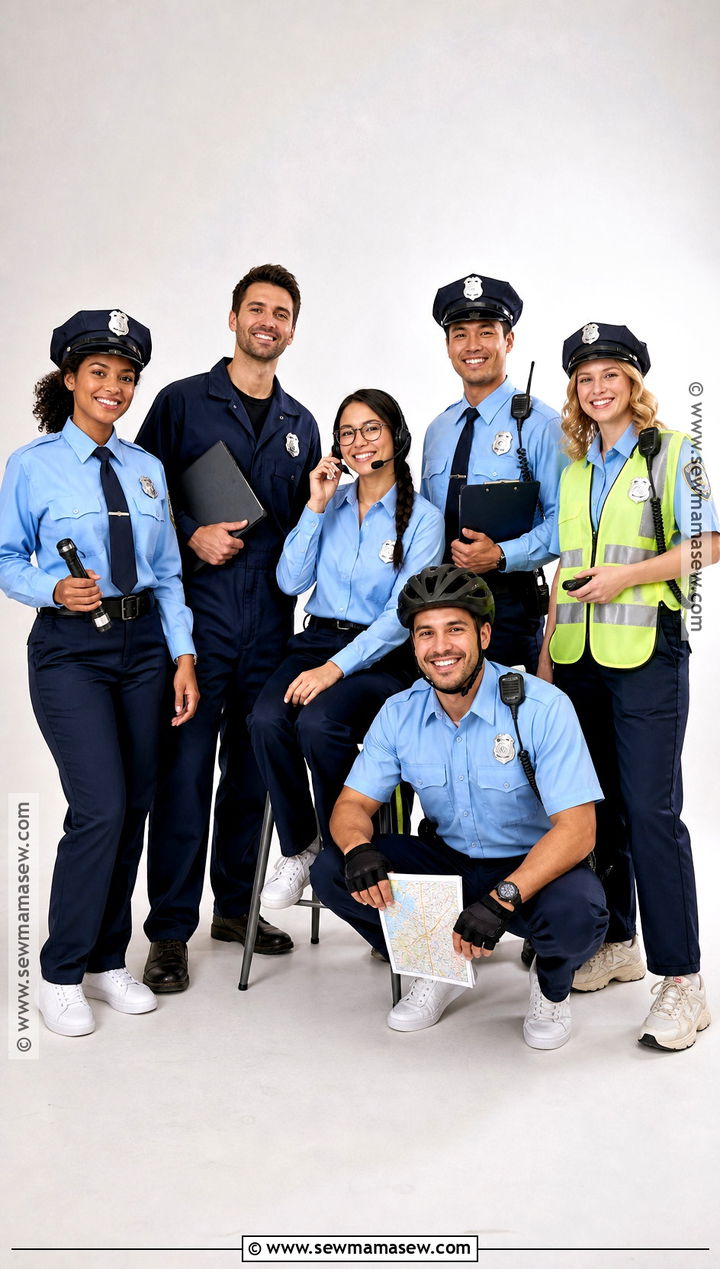 Group Police Precinct Costume - 40 cop halloween costume ideas