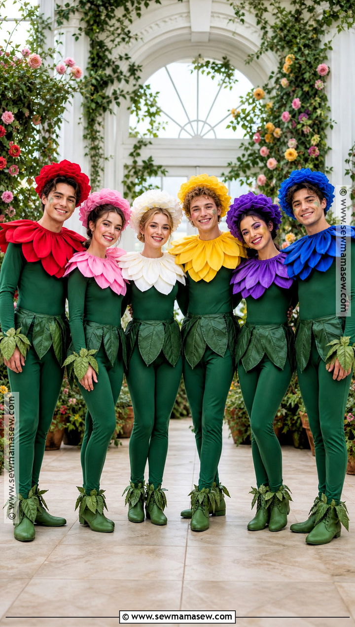 Group Rose Garden Costume - 30 rose costume ideas