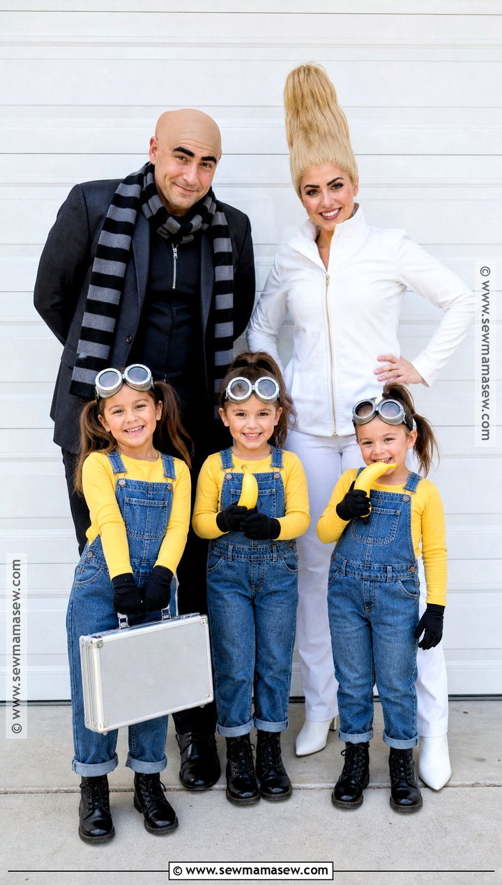 Gru And Dru Minion Family Costume - 30 minion family costume ideas