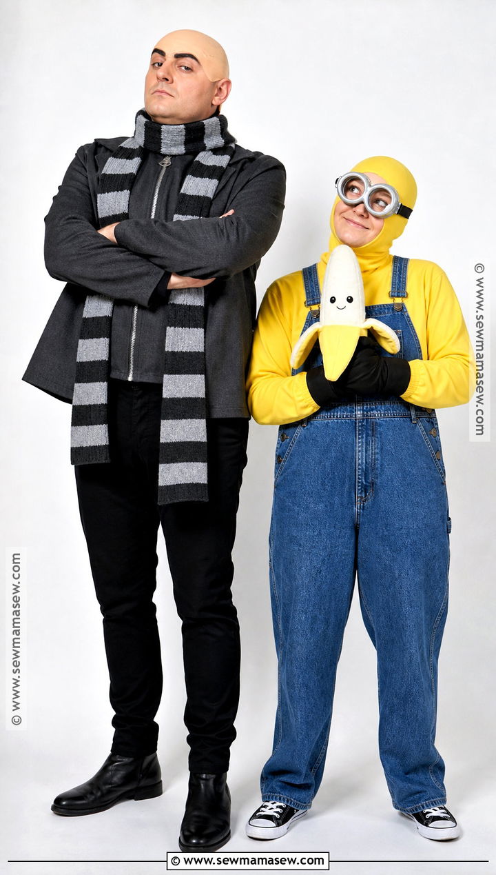 Gru And Minion Costume - 35 iconic duo halloween costumes