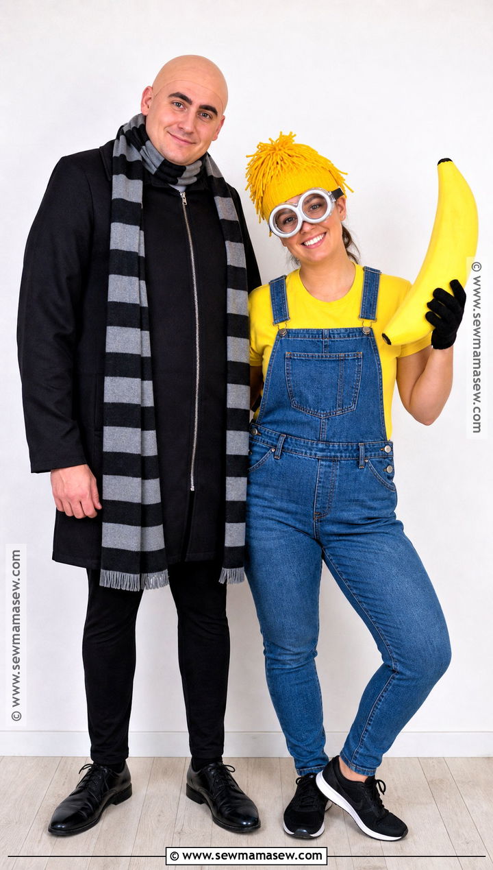 Gru And Minion Couple Costume - 30 minons outfit costume ideas