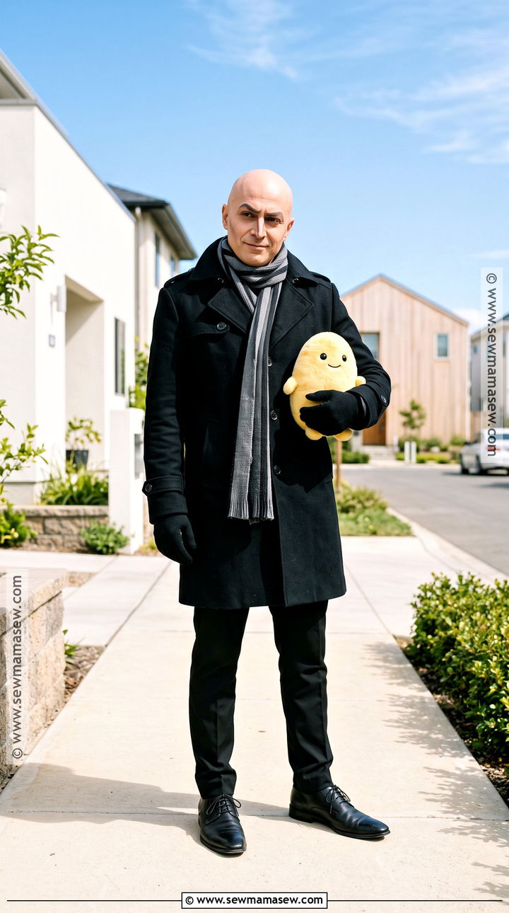 Gru Costume With Gray Scarf - 40 halloween costumes for men