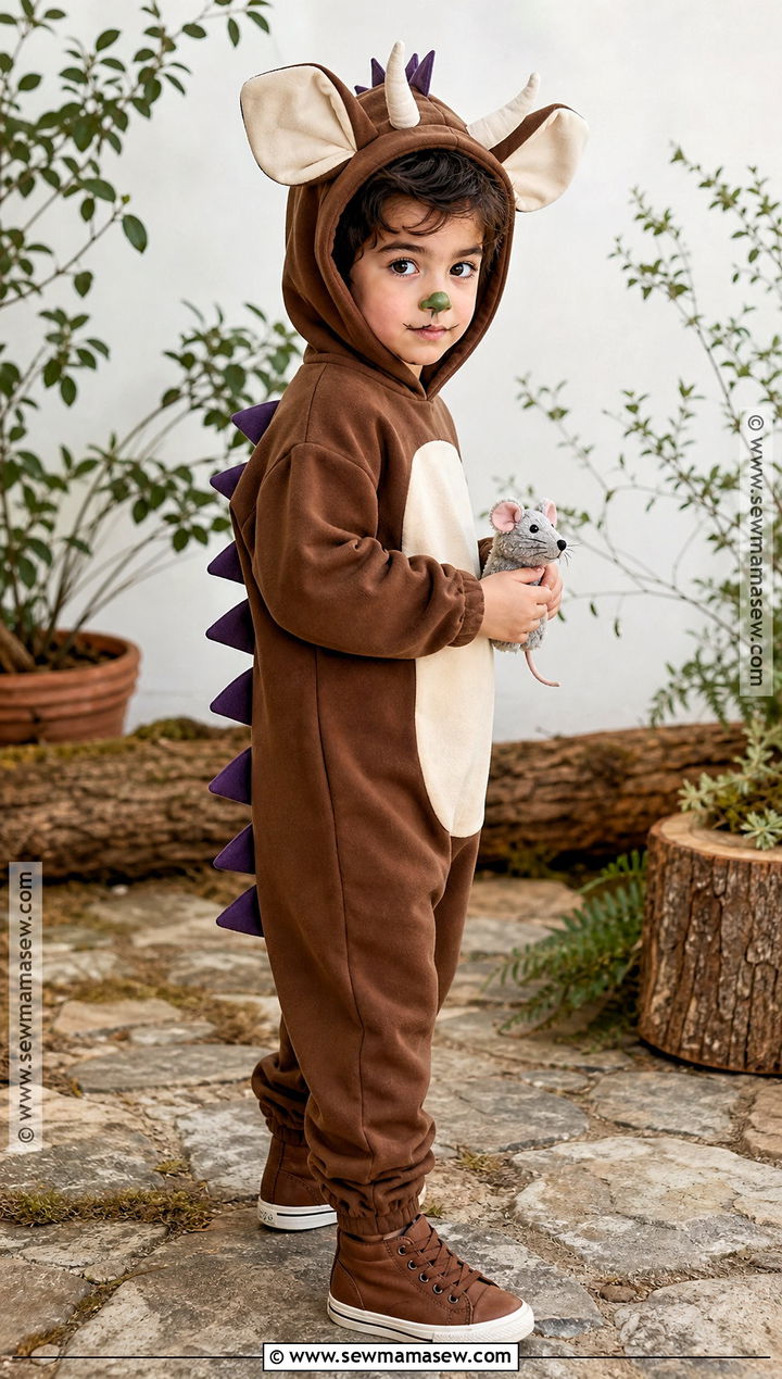 Gruffalo Costume With Purple Prickles - 30 story book costumes