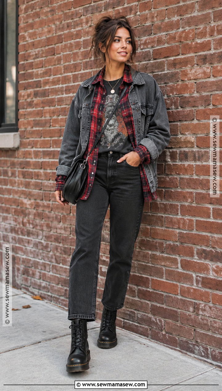 Grunge Autumn Outfit - 20 autumn fashion aesthetic ideas