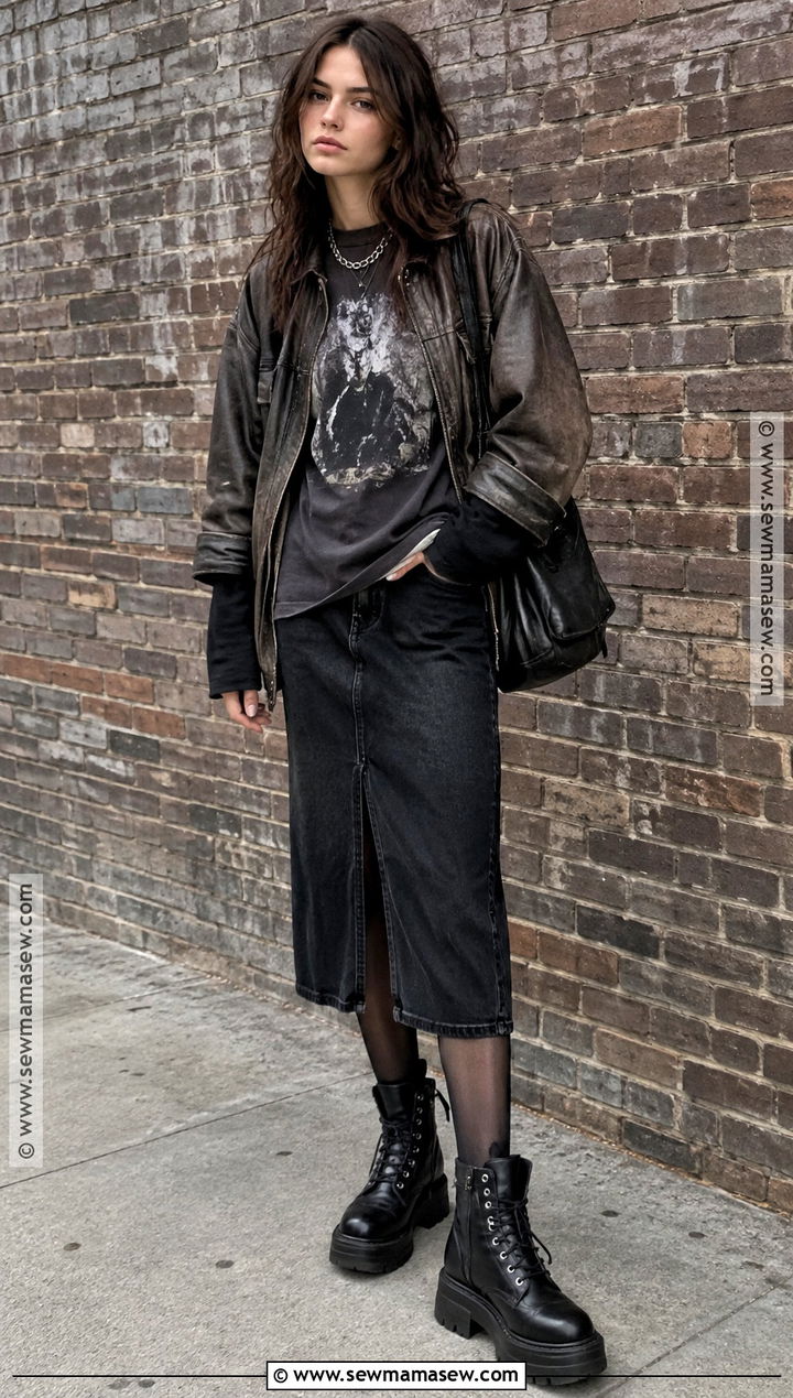 Grunge Fall Outfit - 20 outfits aesthetic fall