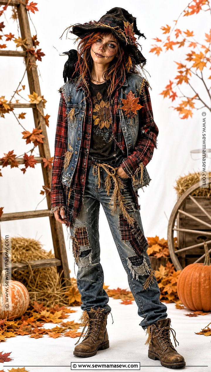 Grunge Scarecrow Costume - 35 alt halloween costume ideas