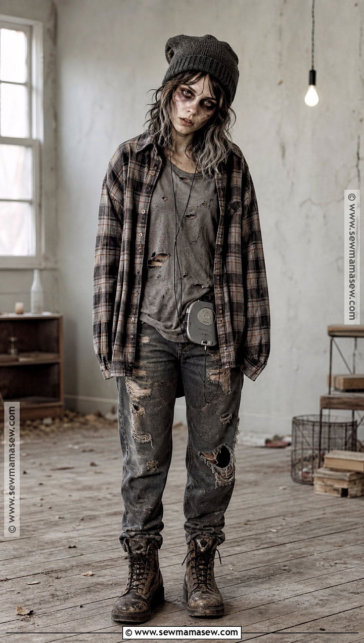Grunge Zombie Costume - 35 alt halloween costume ideas