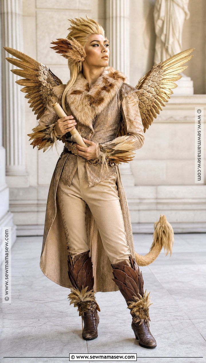 Gryphon Costume With Gold Wings - 35 alice in wonderland costume ideas