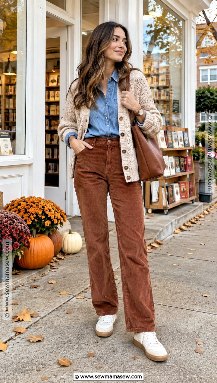 Gum Sole Sneakers With Corduroy Pants - 15 best fall sneakers