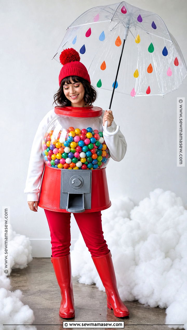 Gumball Costume With Clear Umbrella - 35 gumball costume ideas