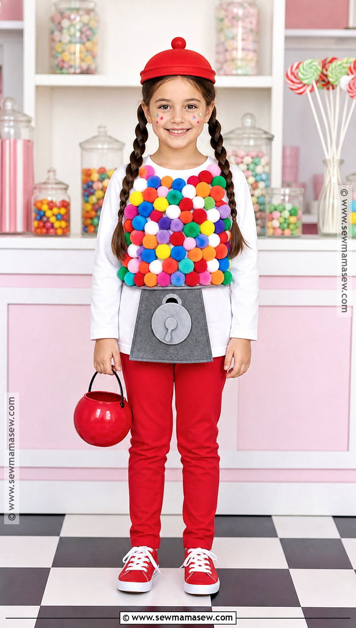 Gumball Machine Costume - 30 easy halloween costumes for kids
