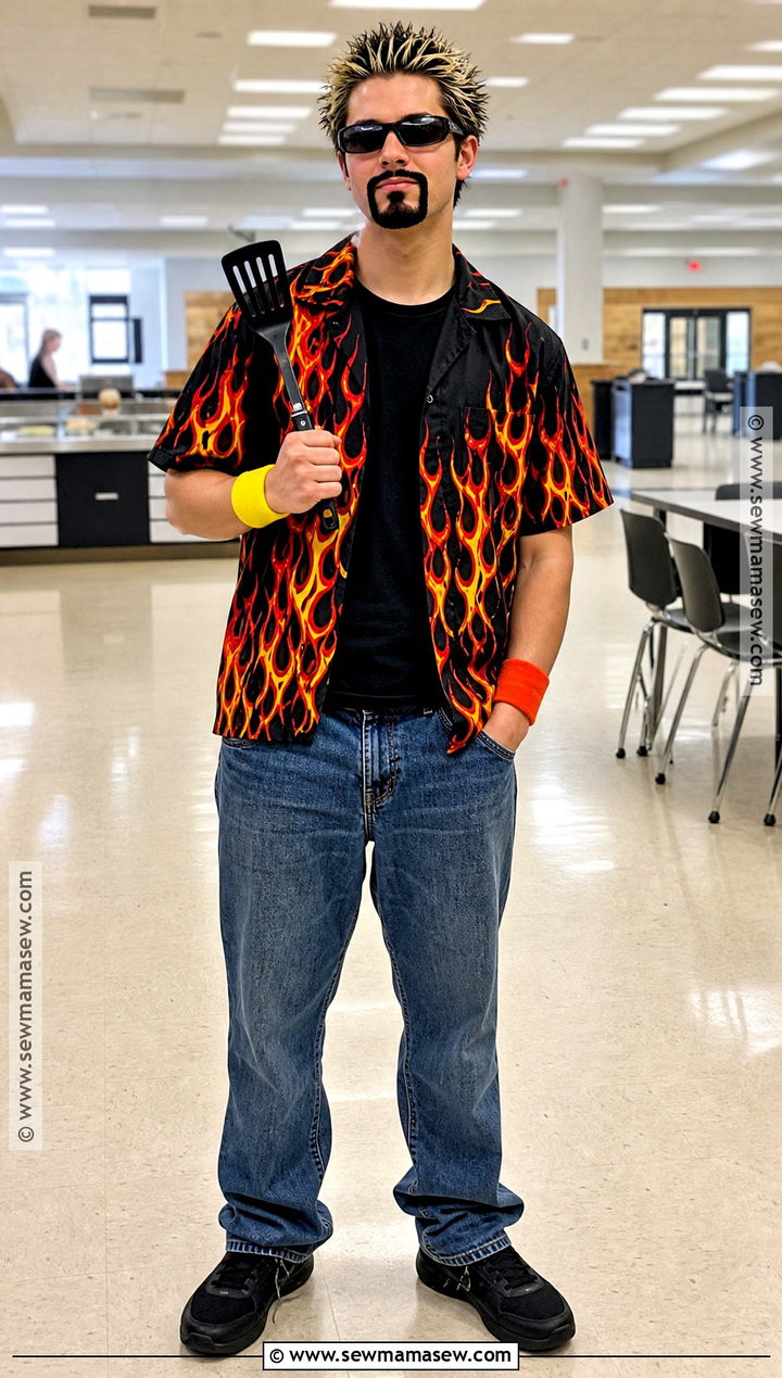 Guy Fieri Celebrity Chef Costume - 30 celebrity dress up day at school ideas