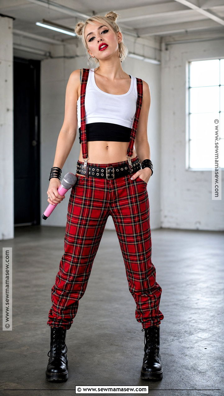 Gwen Stefani Plaid Punk Costume - 30 singer halloween costumes