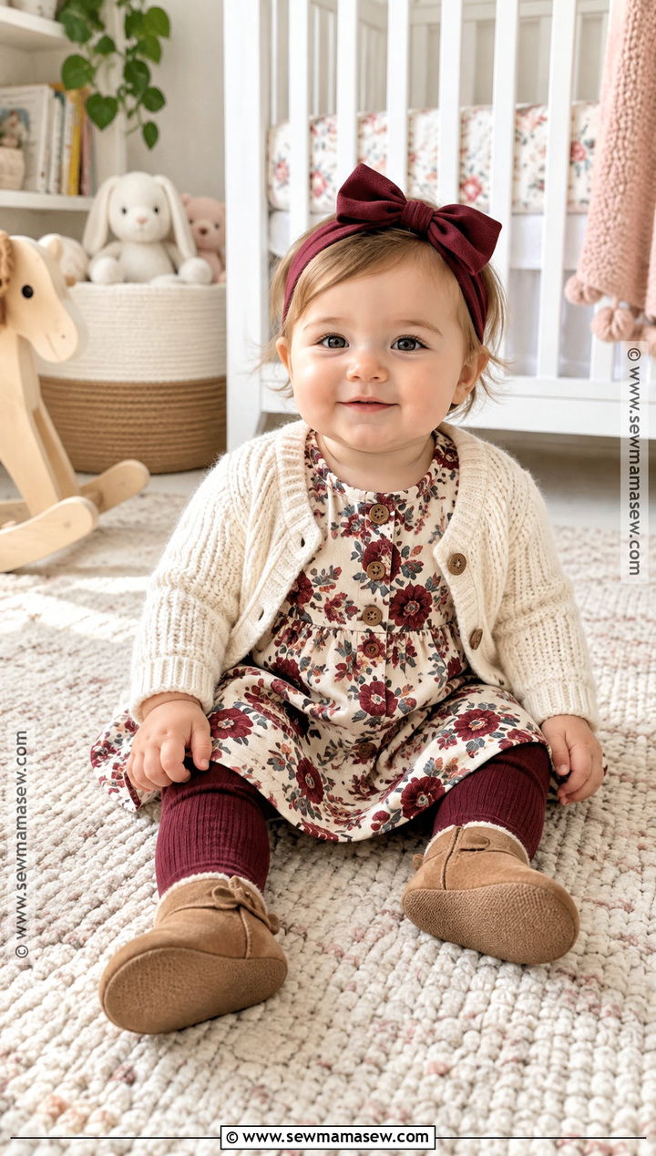 Gymboree Baby Floral Dress And Cardigan Outfit - 15 gymboree fall outfits