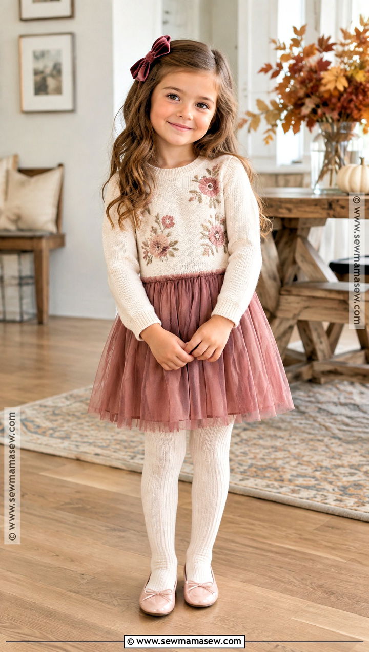 Gymboree Floral Sweater Tutu Dress Outfit - 15 gymboree fall outfits