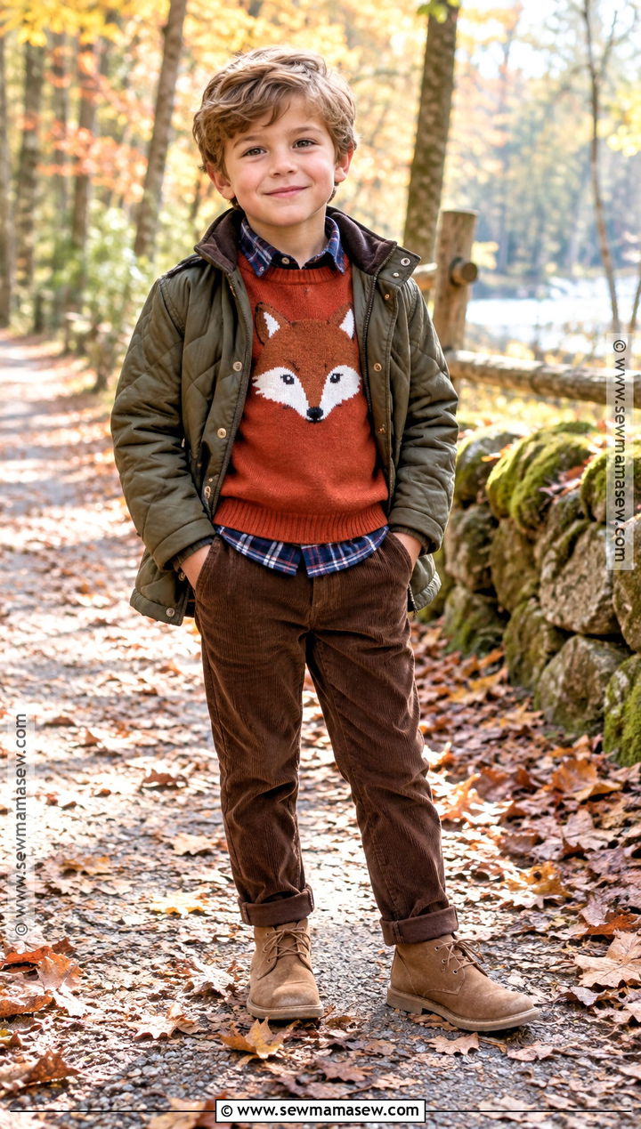 Gymboree Fox Sweater And Corduroy Pants Outfit - 15 gymboree fall outfits