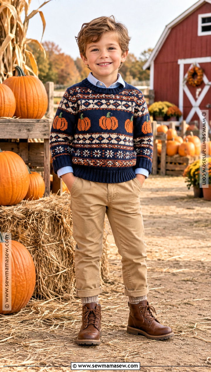 Gymboree Pumpkin Fair Isle Sweater Outfit - 15 gymboree fall outfits
