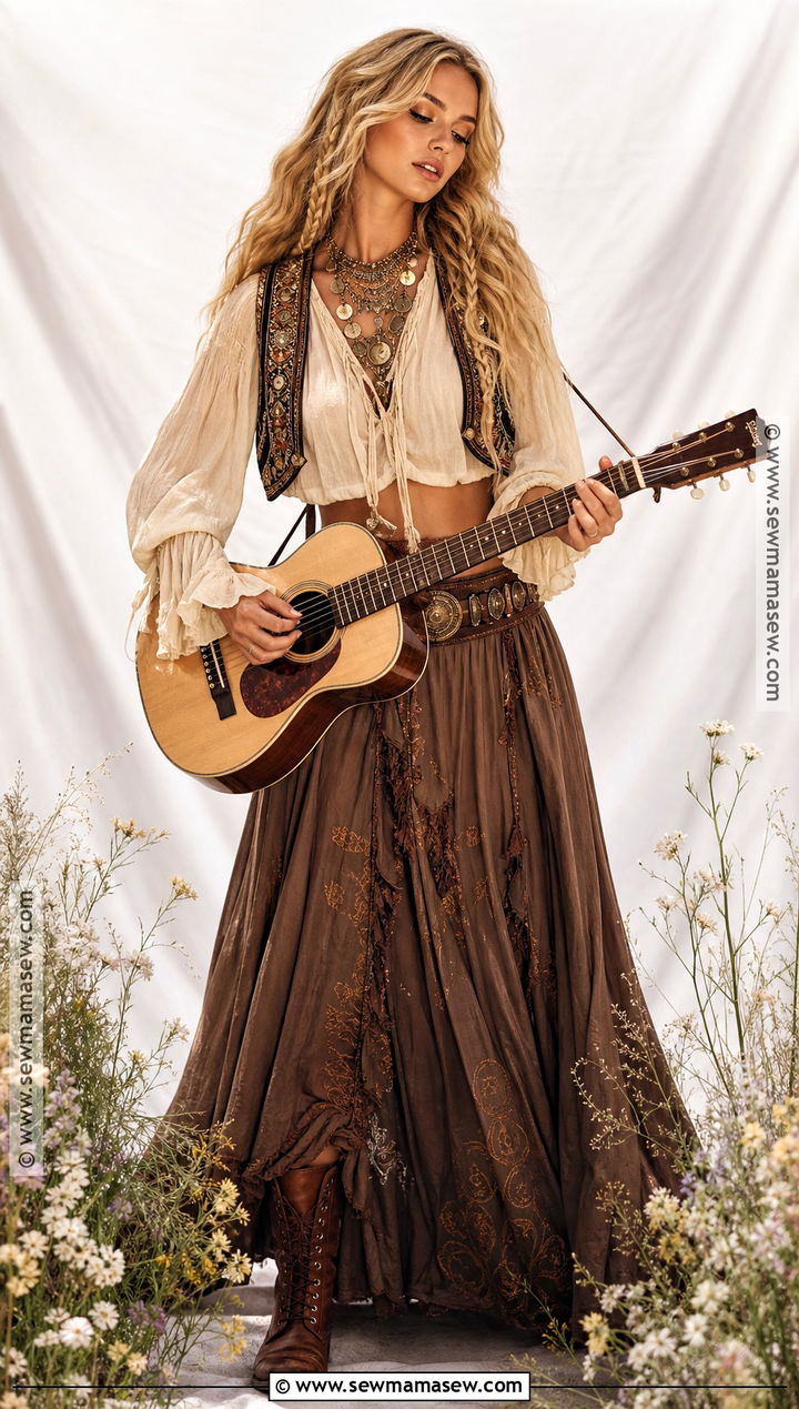 Gypsy Shakira Costume With Boho Layers - 35 shakira costume ideas