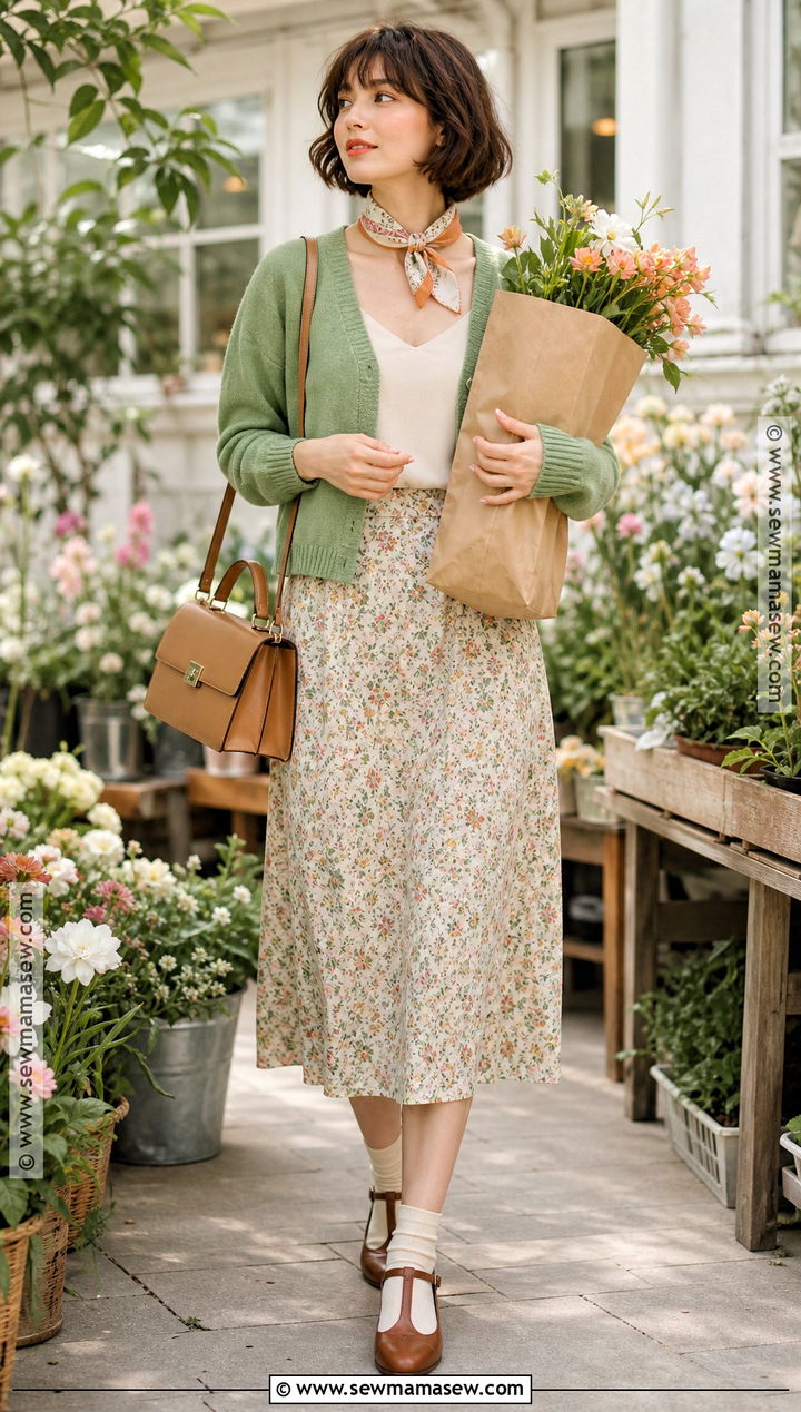 Hachi Green Cardigan And Midi Skirt Cosplay - 35 Hachi Cosplay Ideas