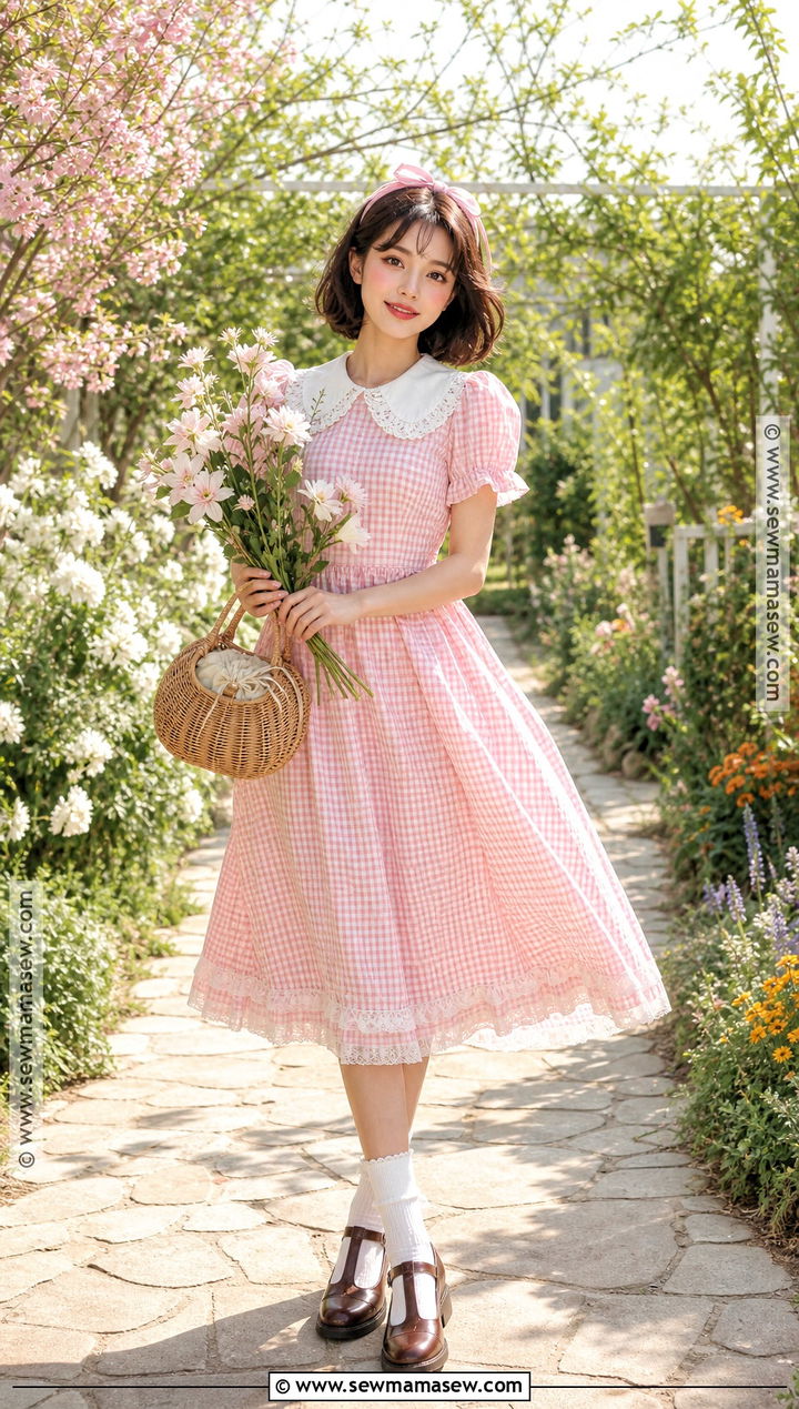 Hachi Pink Gingham Dress Cosplay - 35 Hachi Cosplay Ideas
