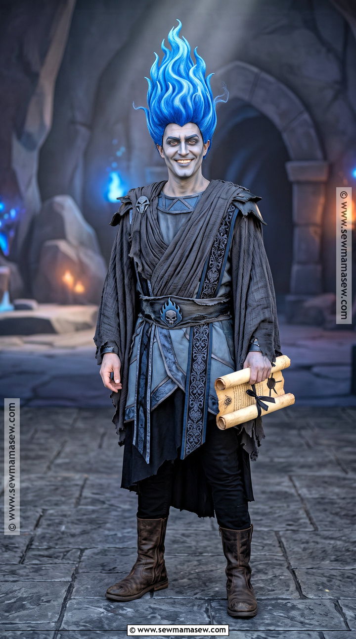 Hades Cosplay With Blue Flame Hair - 30 blue hair cosplay ideas
