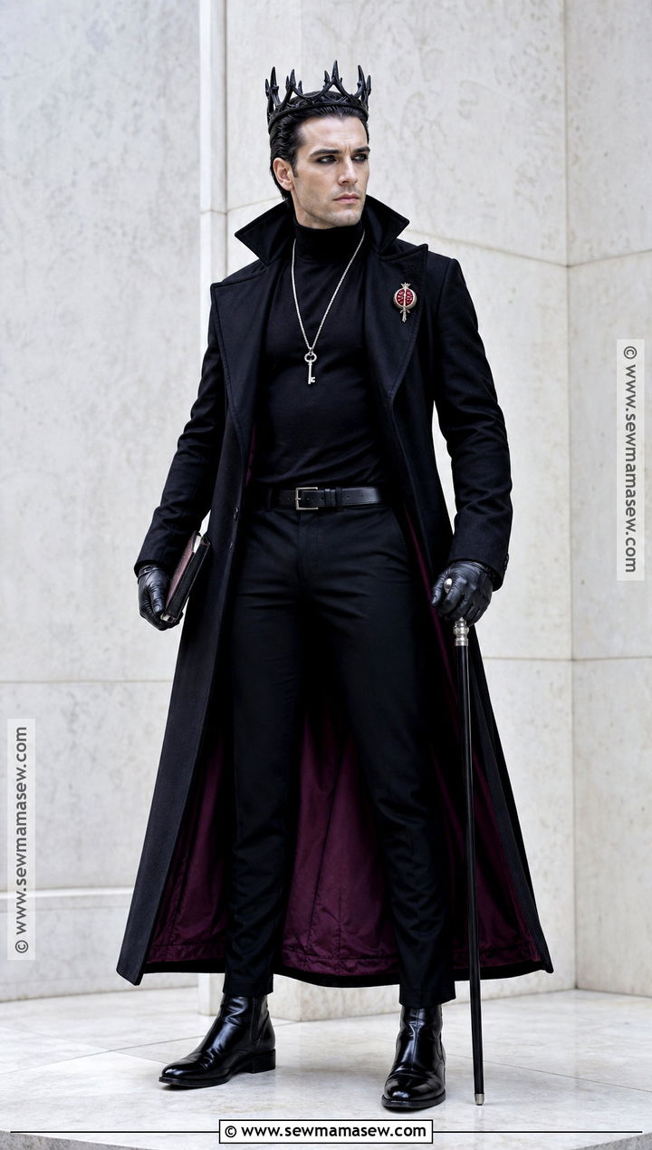 Hades Costume With Black Overcoat - 30 percy jackson costume ideas